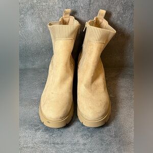 Stylish Beige Ankle Boots